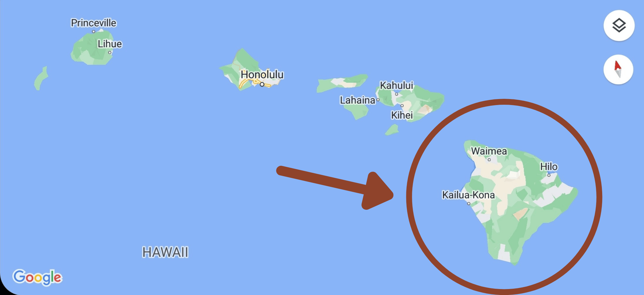 where is Big Island, Hawaii